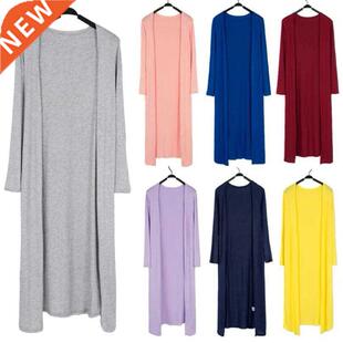 Summer Autumn 12 Colors Women Modal Long Cardigan Female Cot