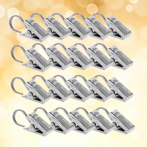 40pcs Creative Curtain Hook Window Shower Curtain Clips