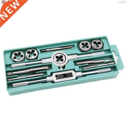 12pcs Tap Die Set M3-M12 Screw Thread Metric Taps Wrench Die