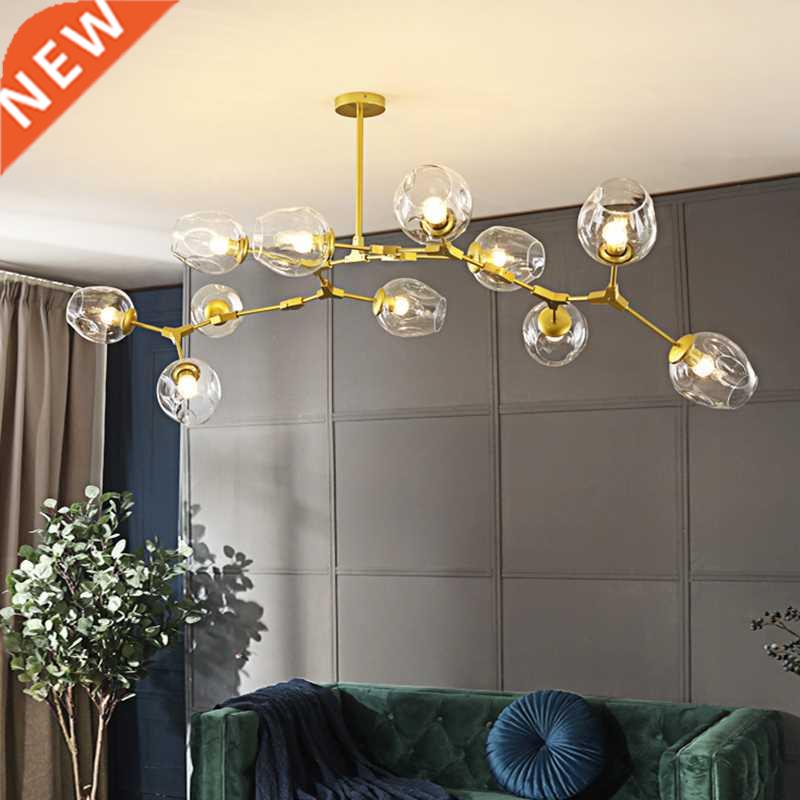 Modern Metal LED Chandelier Lighting Lustre Living Room Vill