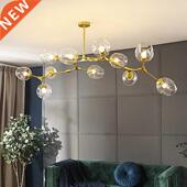 Chandelier Lighting Lustre Modern Room LED Living Vill Metal