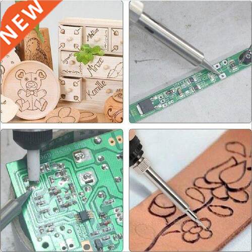 Pack of 7 Electric Wood Burning Soldering Iron 200-450℃