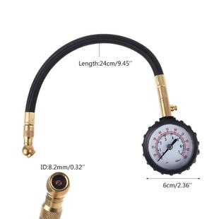 Professional Integrated Tire Pressure Gauge Easy Read Dial H