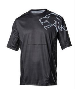 2022 black red mtb Enduro cycling maillot offroad motocross