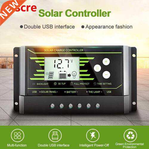 Solar Panel Battery Regulator Charge Portable Solar Controll