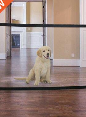 71/43x28'' Foldng Pet Mesh Gate Dog Baby Magc Safe Net