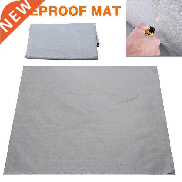 Protective Grill Mat Fireproof BBQ Square Splatter Fire Pit