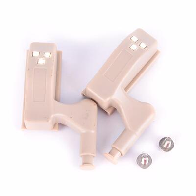 2 Packs Inner Hinge LED Sensor Under Cabinet Lights For Bedr