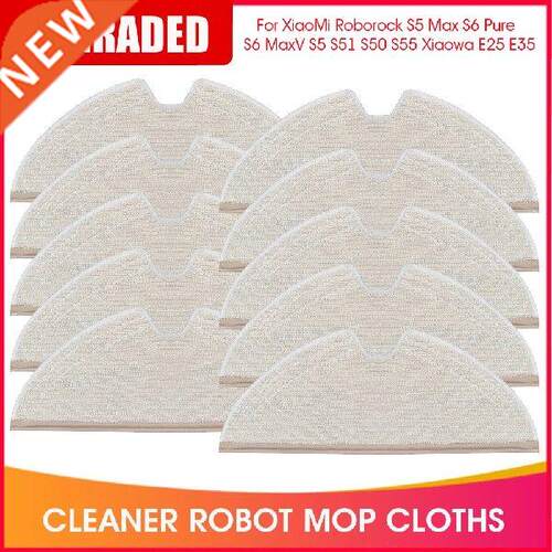 12pcs Upgraded version Cleaner Robot Mop Cloths Rags For