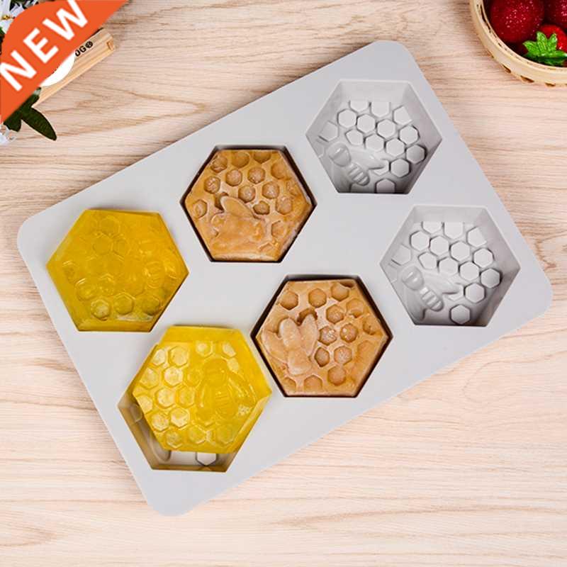 SJ Honey Bee Wedding Silicone Soap Mold 6 ms Crafts Cube Mu