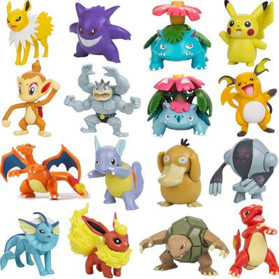6-8CM Pokemon Figures Dolls Collection Pikachu Cartoon Poké