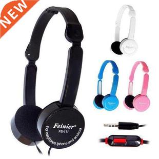 Cute Kids Over Ear Wired Headphones Safely Children