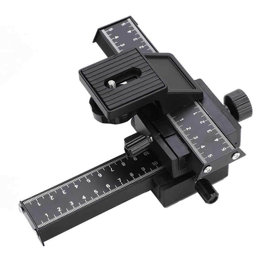 4 way macro focusing rail slider with 1/4" mounting screw fo