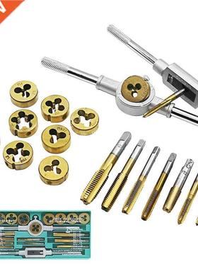 20pcs Professional Titanium lating Dies Metric M3-M12 Screw