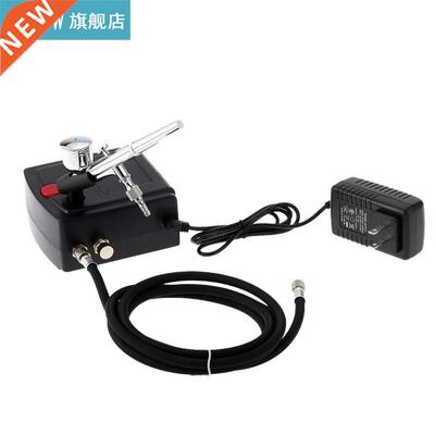 Dual Action Airbrush Compressor Kit Air-Brush paint Spray Gu