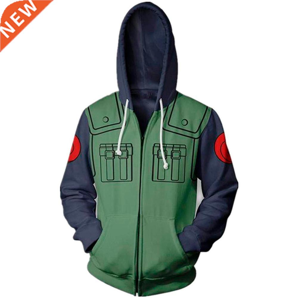 New Fashion Harajuku Anime Zipper Men Hoodie 3D Printed Casu
