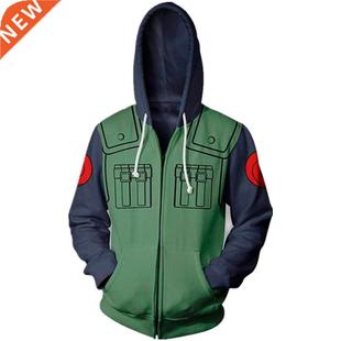 New Fashion Harajuku Anime Zipper Men Hoodie 3D Printed Casu