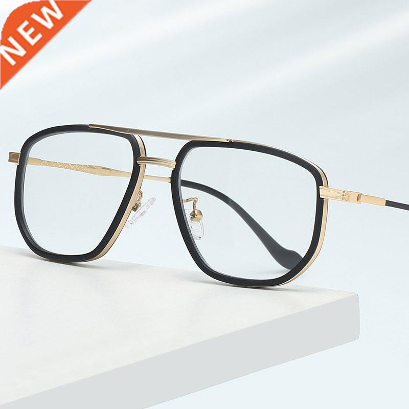 Pilot Style Blue Light Blocking Glasses Frame for Men and Wo