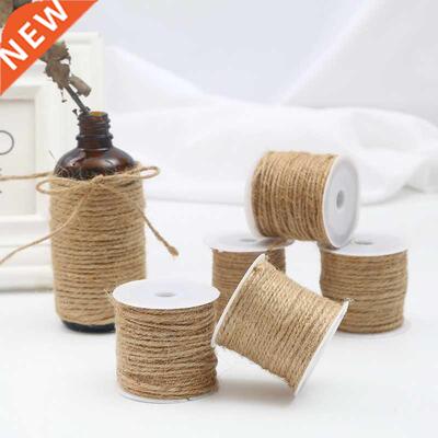5-15m/roll Natural Jute Twine Burlap String Hemp Rope Party