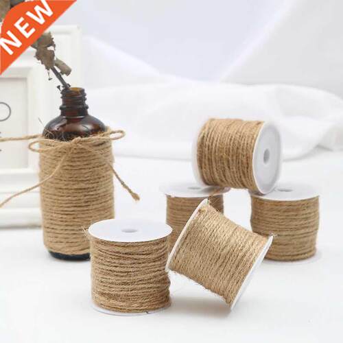 5-15m/roll Natural Jute Twine Burlap String Hemp Rope Party