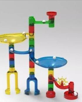 Kids  Construction Marble Race Run Track Building Blocks