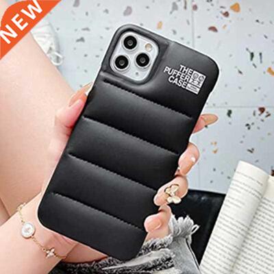 Luxury Soft Touch Down Jacket Puffer Case for IPhone 11 12 1