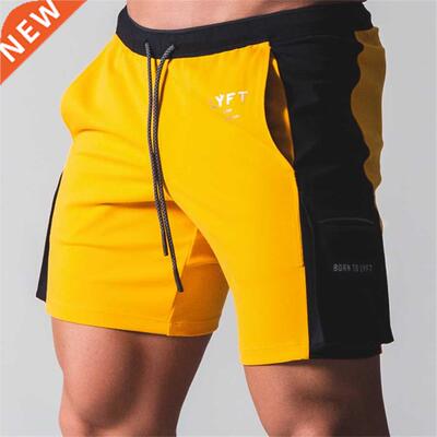 2022 Summer Runnng Shorts Men Letter Prnt Elastc Wast Jo
