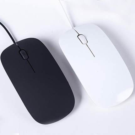 USB Wired Optical Mouse for Desktop Computer Notebook Frost