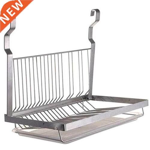 Dish Rack Foldable Dish Drying Rack With Drip Tray For