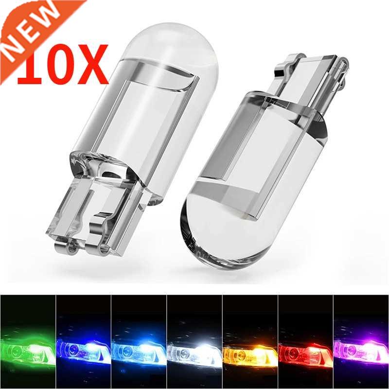 2Pcs/10Pcs W5W 194 T10 Glass Housng Cob Car Led Lght Bulb