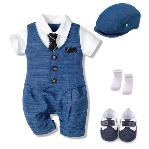 Summer ay Romper Suit Neworn oys Formal Clothing Cotton