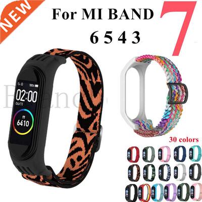 Nylon strap For Xaom M Band 7 6 5 4 3 Elastc Replacement