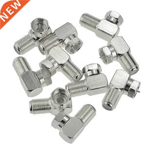 10Pcs F Type Right Angle Male to Female RF Connector 90 Degr
