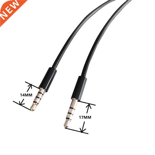 1.5m 5ft 4Poles 3.5mm Jack Audio Cable Male To Male Car Aux