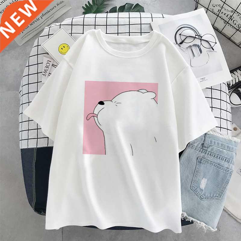 Kawaii Little bear Printed Women T-Shirt Harajuku Summer Sh