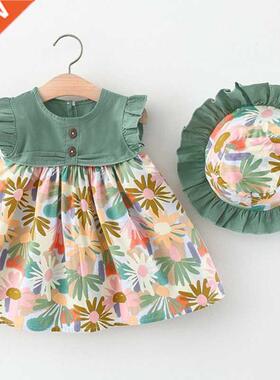 Newborn Toddler Baby Girls Clothes Sets Summer Blue Floret S