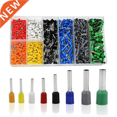 800PCS Cble Wire Connector Electricl Tube Terminls Multip