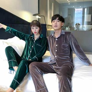 Pajamas For Men Winter Velvet Warm Luxury Couple Pyjamas Hom