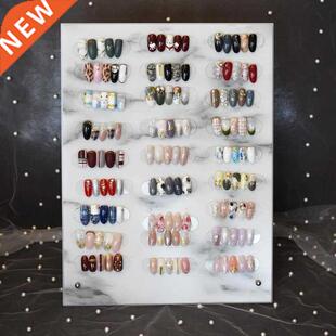 Nail Color Card Marble Style Magnet Adsorption Card Display