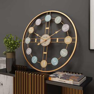 Large Metal Wall Clock Vintage Wall Watch Mute Digital Clock