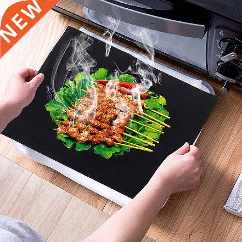 2pcs Reusable Non-Stick BBQ Grill Mat Pad Baking Sheet