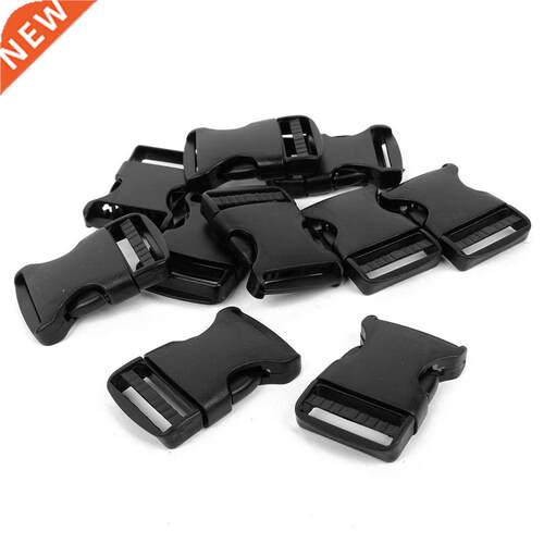 10x Hard Strap Band Belt Side Release Buckle cm Width Black