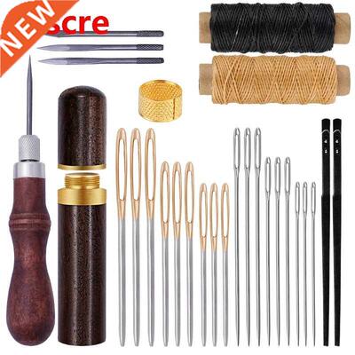 Leather Sewing Kit Hand Stitching Tool With Sewing Needles