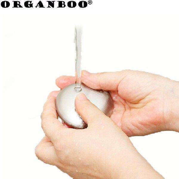 OGANBOO 1PC Magic Soap Odor Remover Clearn Brush Stainless