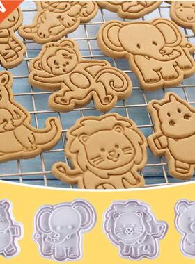 4Pcs/set Cake Tools Animal Cookie Cutter Set Christmas