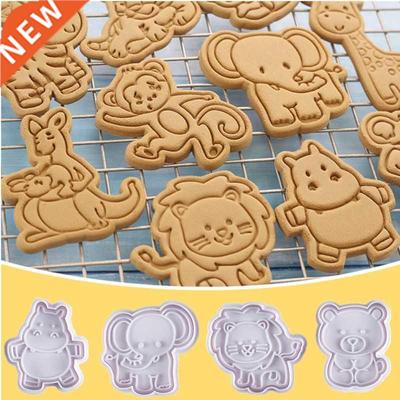 4Pcs/set Cake Tools Animal Cookie Cutter Set Christmas