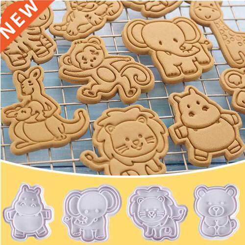 4Pcs/set Cake Tools Animal Cookie Cutter Set Christmas