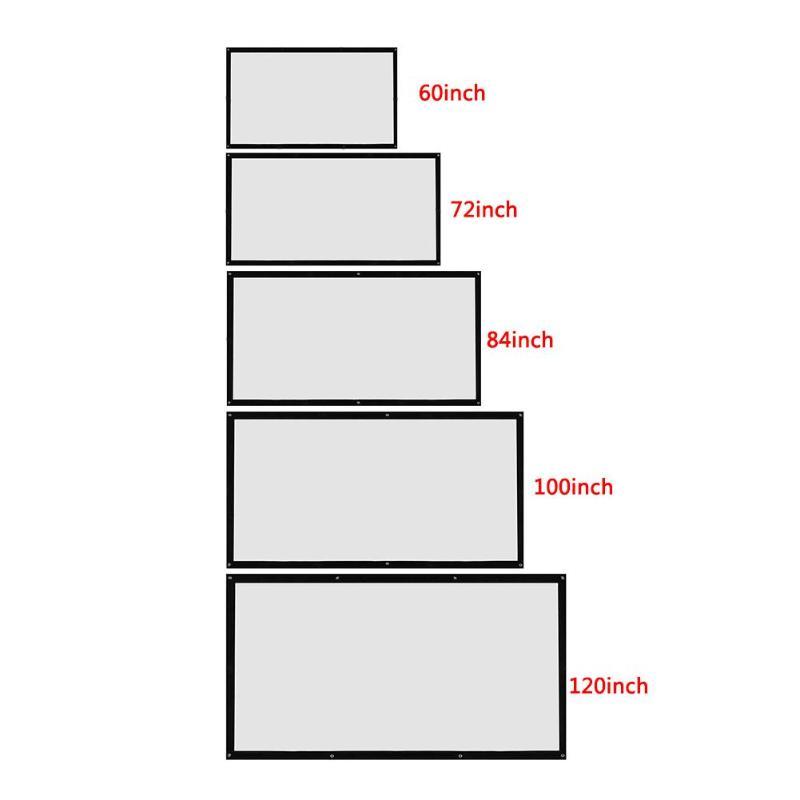 Projector Screen Canvas 3D Wall Mounted Projection LED Scree