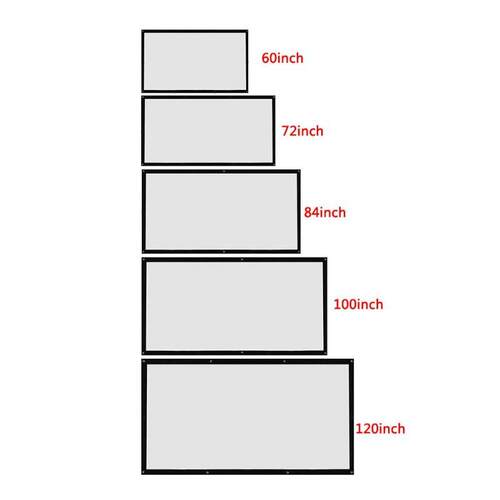 Projector Screen Canvas 3D Wall Mounted Projection LED Scree