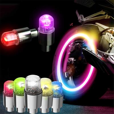 Tyre Valve Caps Light Bicycle Lights Motion Sensor LED Light
